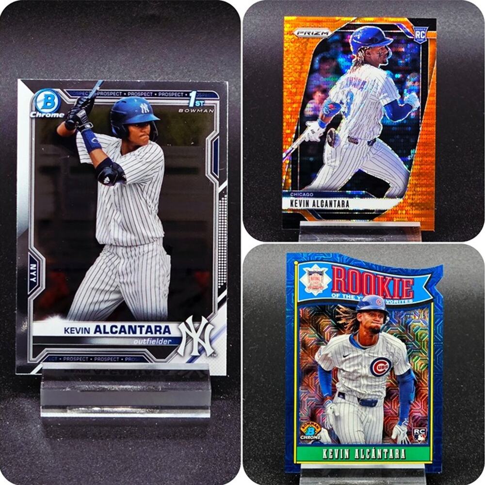 Kevin Alcantara Bowman Chrome 1st Pulsar/399 Blue Mojo /175 Chicago Cubs Star RC
